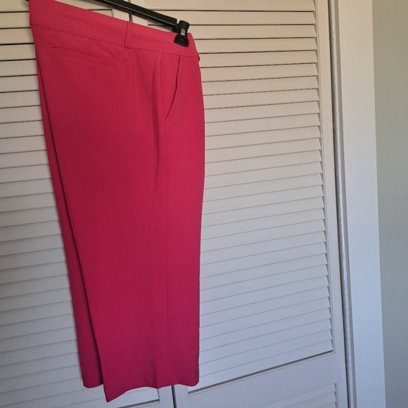 Pebble Beach Capri Pant Bright Pink SZ 10 Golf Pickleball #77 - Picture 6 of 11